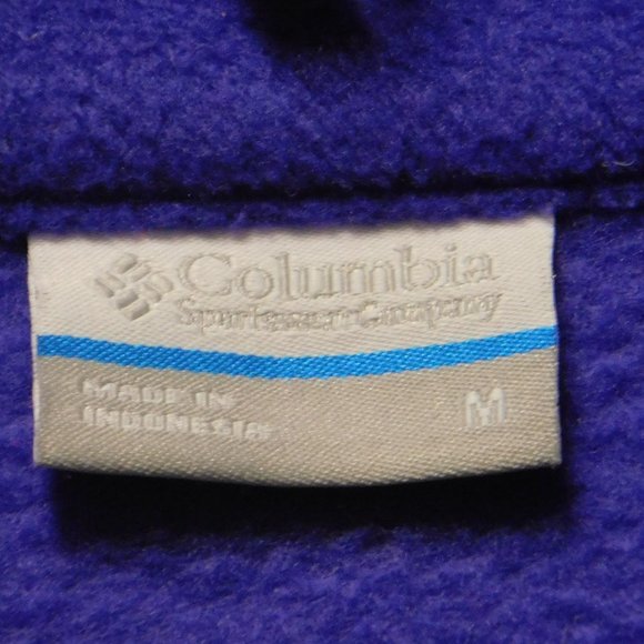 NWOT Columbia Three Lakes Purple Fleece zip jacket - Picture 4 of 4